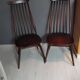 Pair of Ercol Goldsmith Scandinavian chairs from the 1960s.