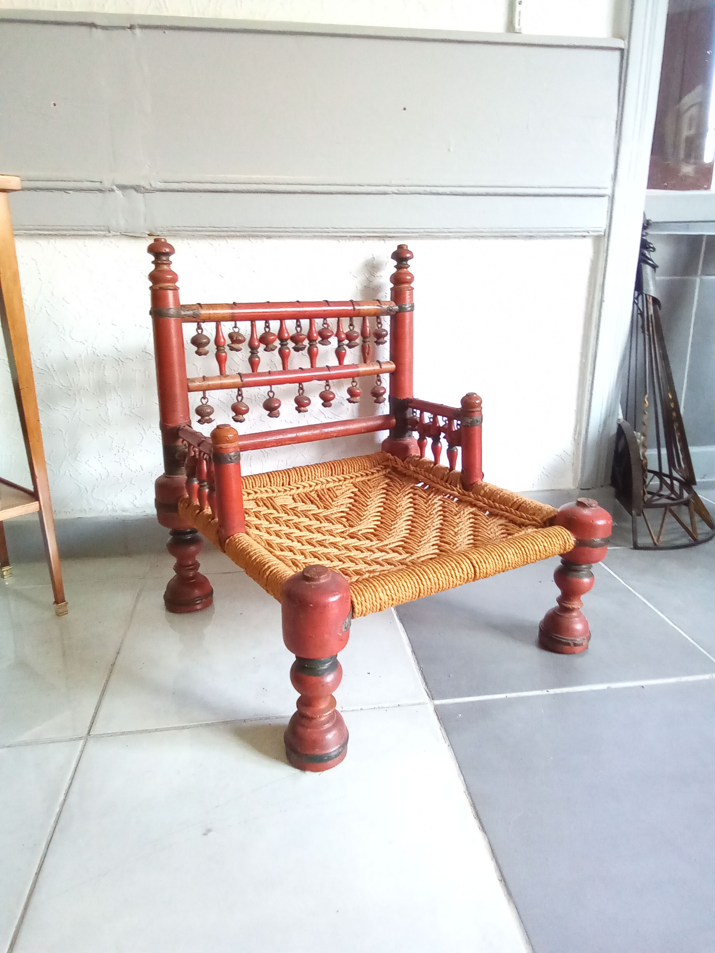 Traditional Indian low chair