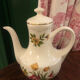 Old teapot Gien flowered