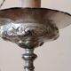 Antique Silver Metal Chandelier, Lamp