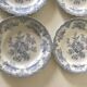 Lot 6 assiettes anciennes faïence anglaise