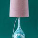 Table lamp in hand-painted ceramic Royal Delft Delvert blue-green, 1970