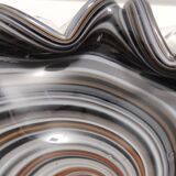 Black Murano Glass Ashtray - Trinket Bowl by Fratelli Toso