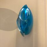 Bouteille en verre bleu gold