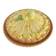Barbotine pear tart dish