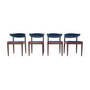 ensemble de quatre chaises - palissandre