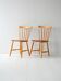 Pair of Scandinavian 1950s/60s beech and teak chairs Pinstol type