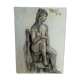 Drawing 2 nudes in charcoal / 1950/60 signed