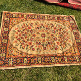 Tapis vintage fleurs