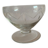 Low champagne glasses