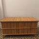 Rattan bank safe, 1950s