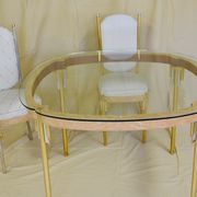 Table et ses 2 chaises Art Déco
