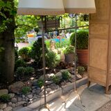 Pair of tripod lampposts 1960