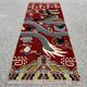 Ningxia, five-claw dragon carpet, Circa 1920