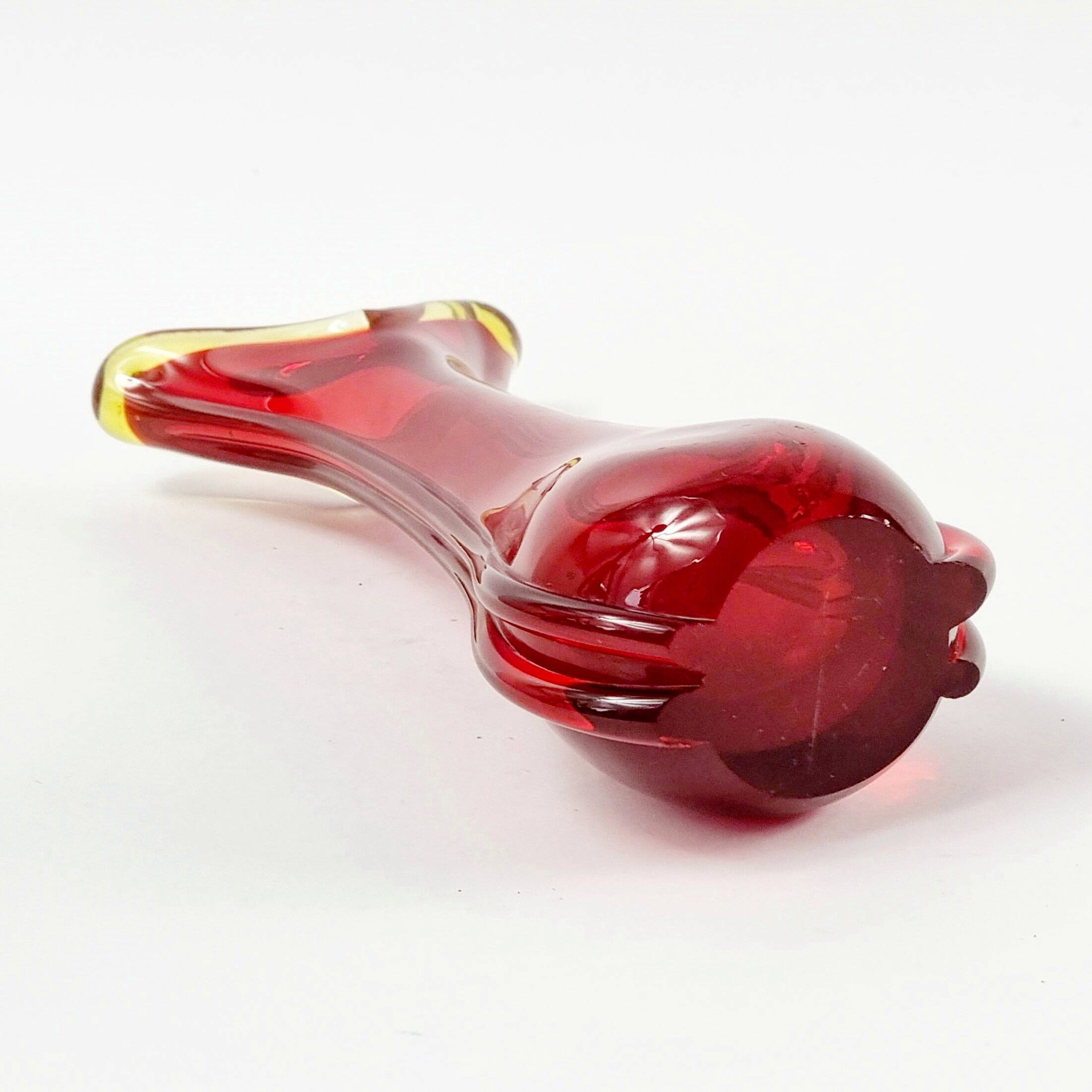 Mid-Century Sommerso Murano Glass Vase by Flavio Poli for Seguso, Murano, Italy, 1960s