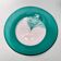 Postmodern Teal and Transparent Murano Glass Plate by La Murrina, Italy