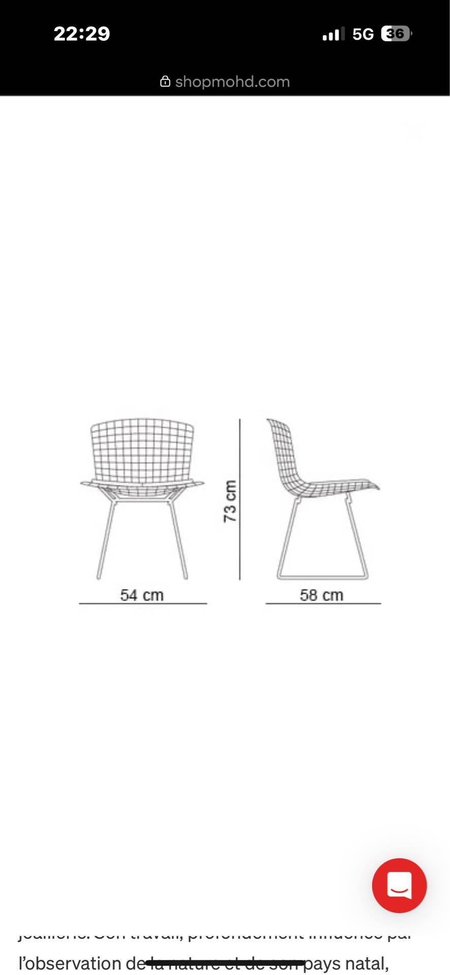 Set of 2 Bertoia chairs