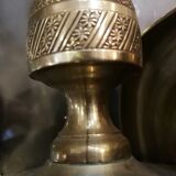 Pair of candlesticks time column Board end XVIII and early XIX