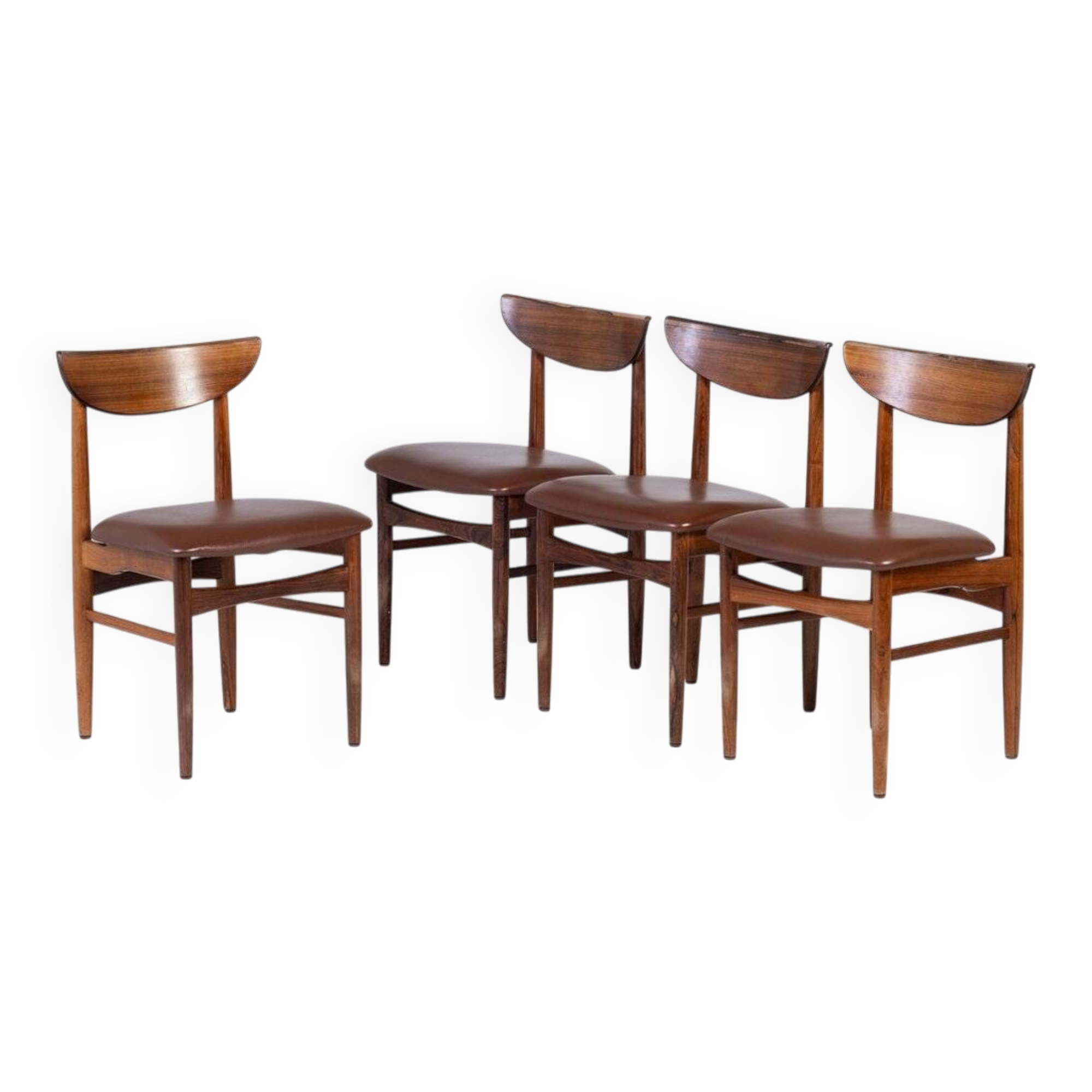 Dining Room Furniture in Rosewood by Skovby, Denmark, 1960s, Set of 4