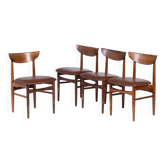 Dining Room Furniture in Rosewood by Skovby, Denmark, 1960s, Set of 4