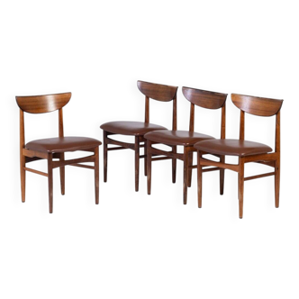 Dining Room Furniture in Rosewood by Skovby, Denmark, 1960s, Set of 4