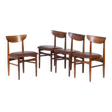 Chaises à Manger en Palissandre de Skovby, Danemark, 1960s, Set de 4