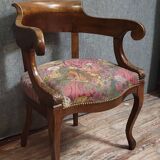 Gondola office chair from the Restoration period, dating from the early 19th century.