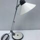 Table Aluminor lamp adjustable white metal and chrome vintage