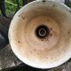 Set of 5 black industrial lamps from the 70s in their patina different formats