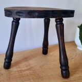 Raw wood stool