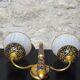 Applique double neuve ( Le Porcellane Florence ) Porcelaine & Or