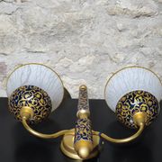 New double wall light (Le Porcellane Florence) Porcelain & Gold