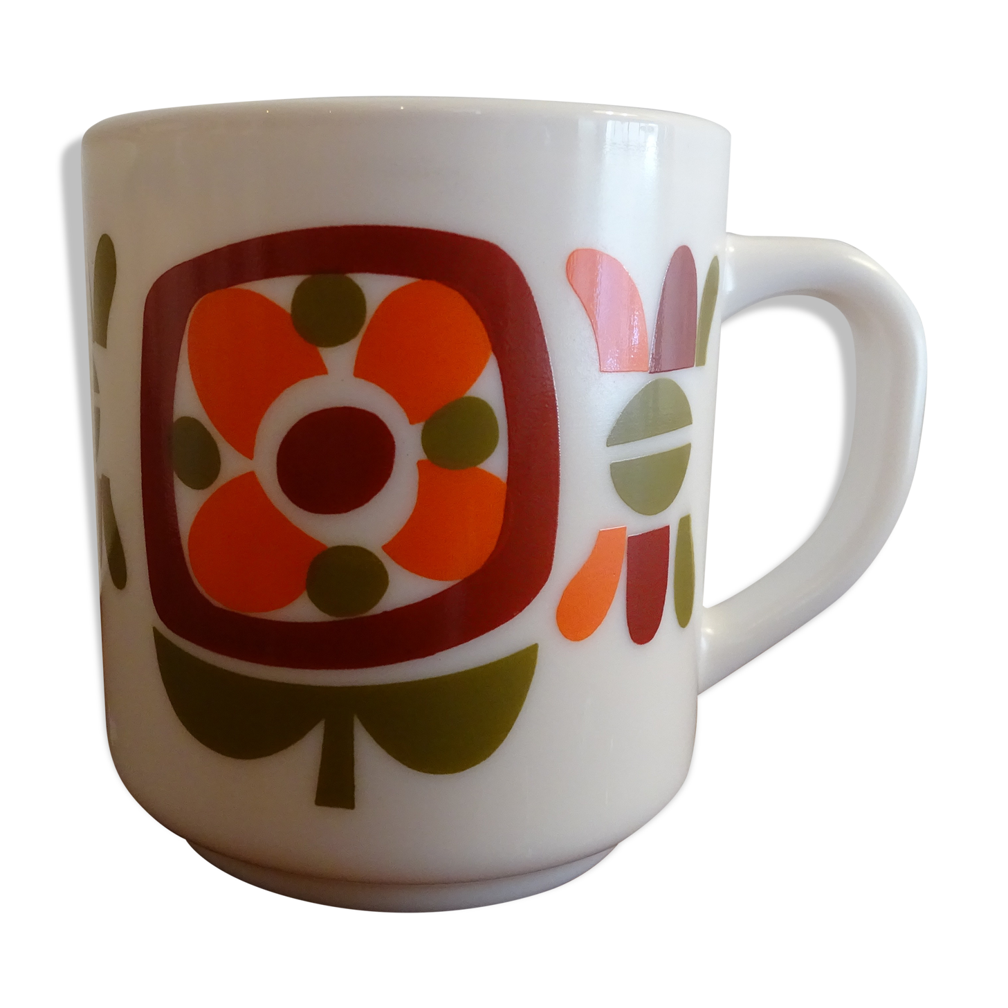 Vintage mug 1970 Mobil Arcopal