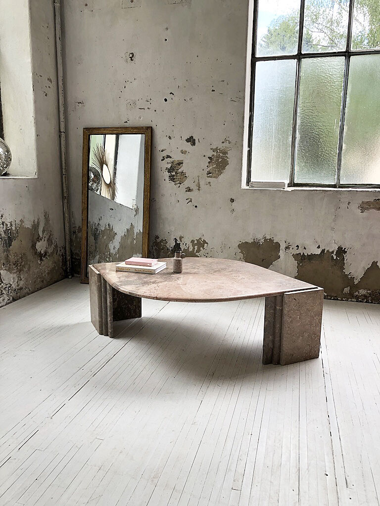 Roche Bobois pink marble table