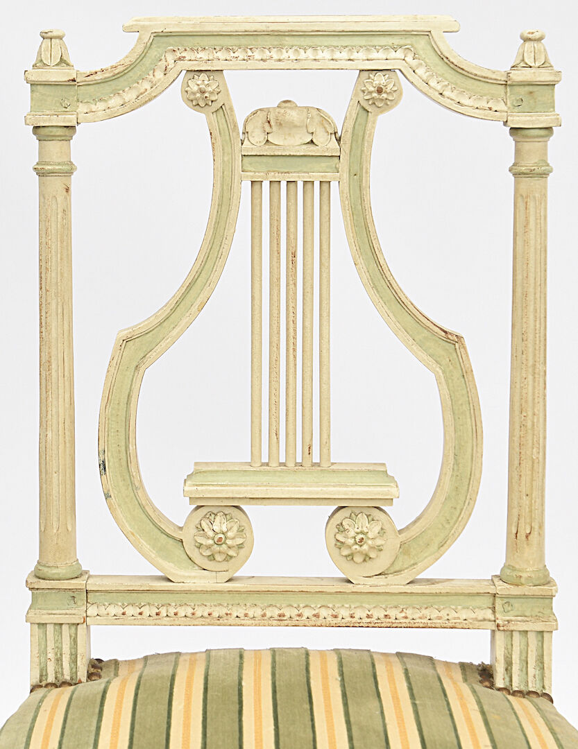 4 Chairs with lyre back