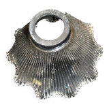 Tulip Striated molded pressed glass lamp cup