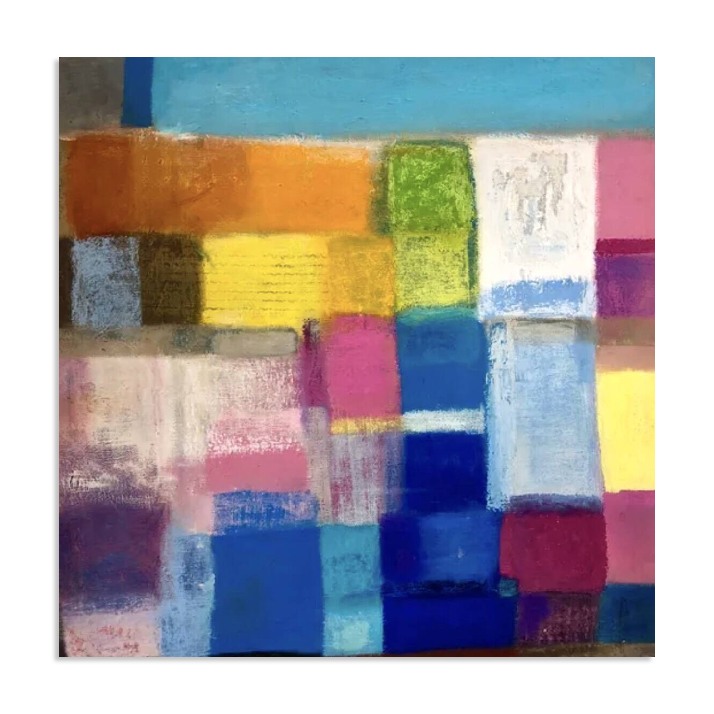 Pastel-coloured tableau