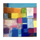 Pastel-coloured tableau