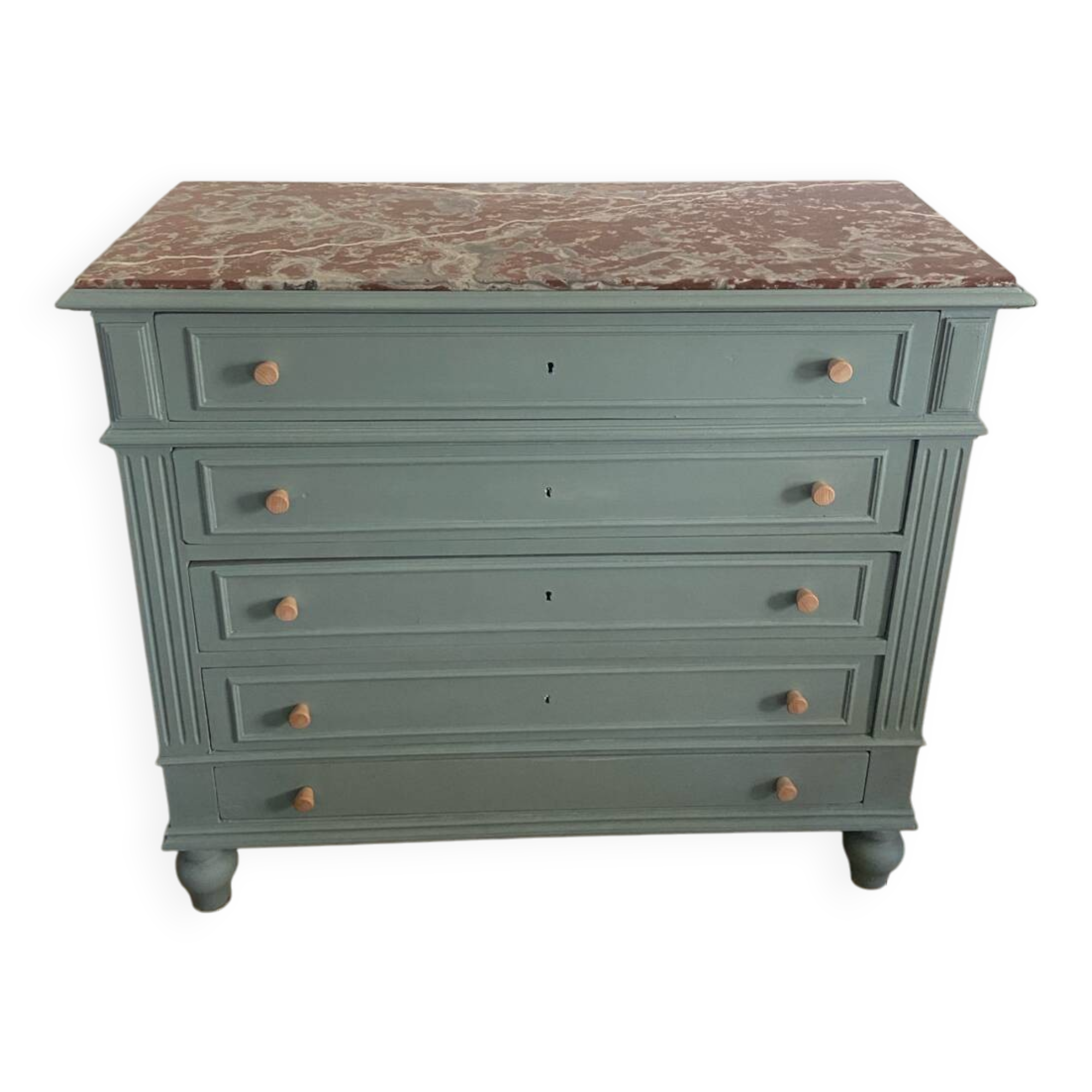Commode bois et marbre