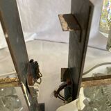 Pair of 1930s wall lights, Italian work, Murano glass and brass