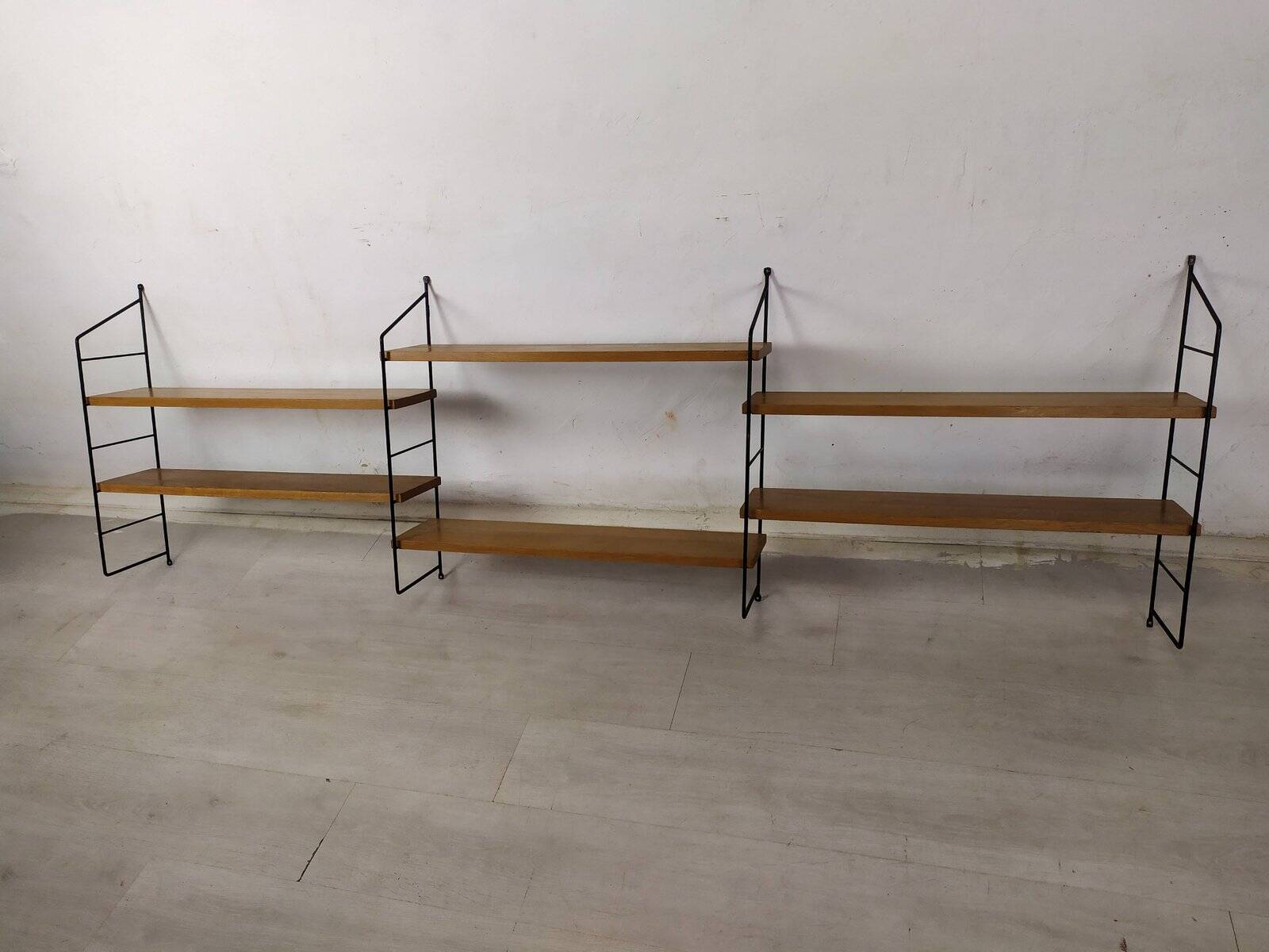 Vintage String wall shelf, 1950s
