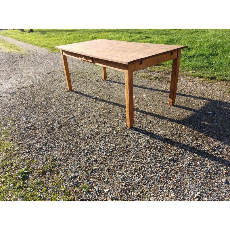Country farmhouse table in pine