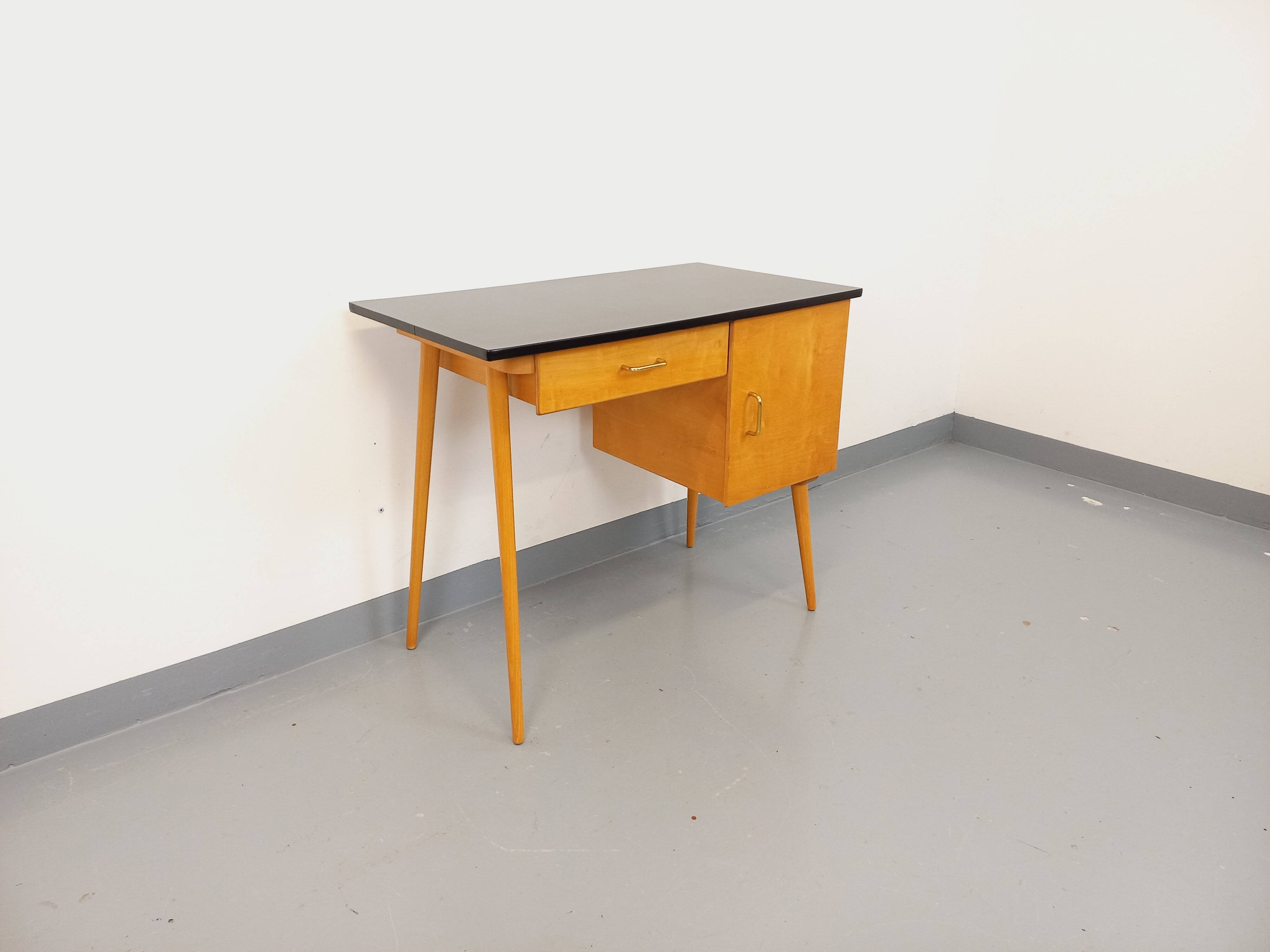 Baumann vintage wooden desk from the 1950s