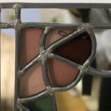 Stained glass mirror, 39x25 cm