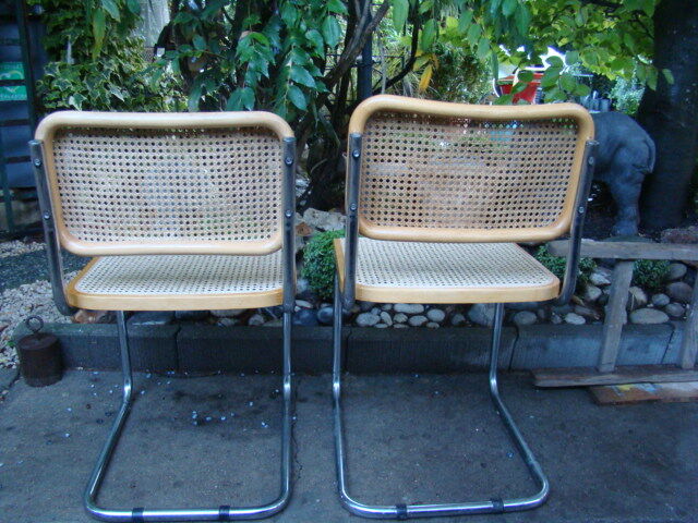 Pair of chairs Cesca B32 Marcel Breuer