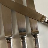Set of 12 brewery knives Christofle Cluny Vieux Paris 1960