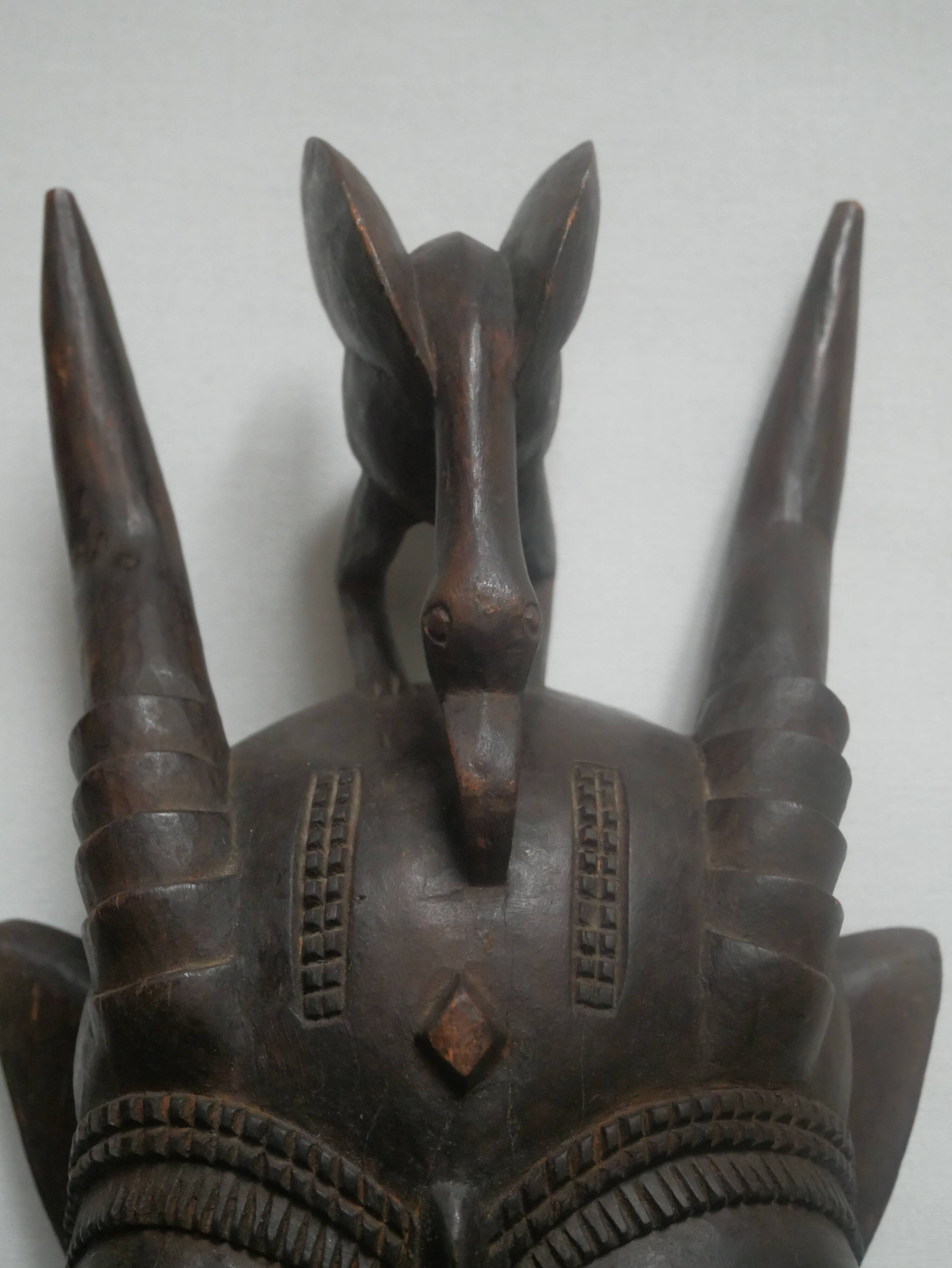 Tribal decoration mask sculpture ethnic African art