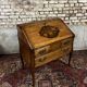 Sloping desk in natural wood and flower marquetry in louis xv style stamped mailfert