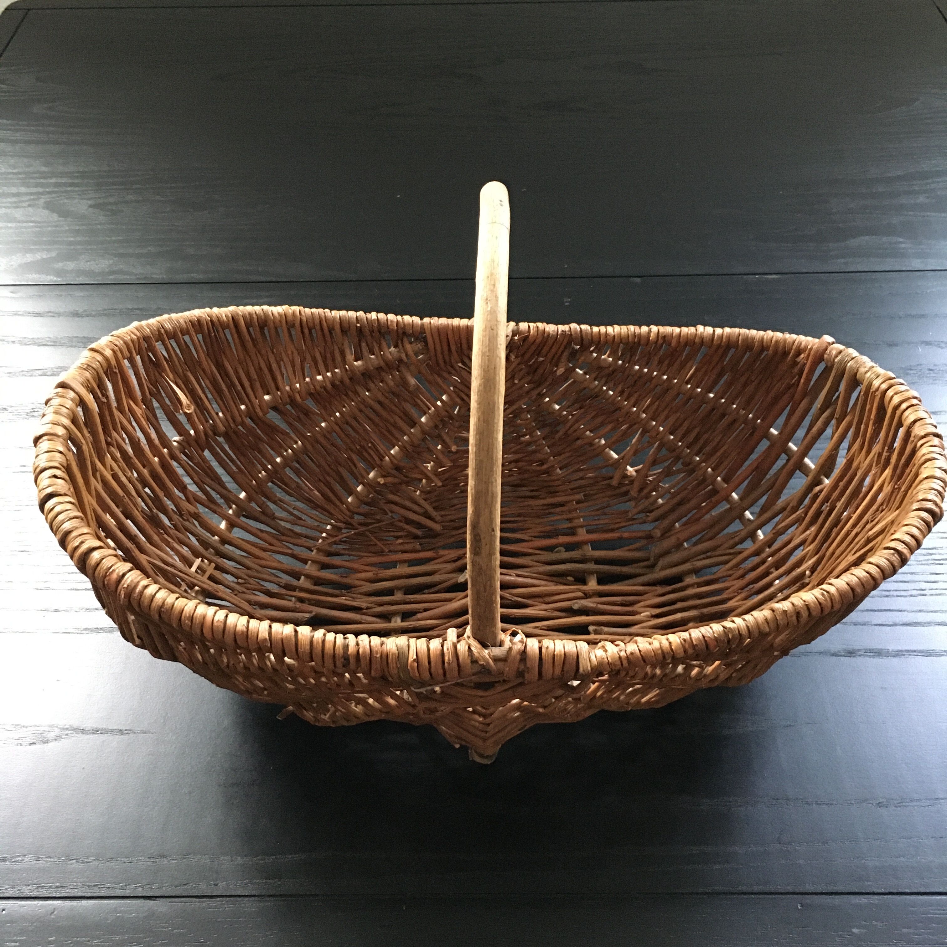 Panier récolte saule tressé