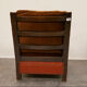 Leather and velvet club chair 1940/1950